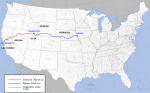 Evènements : Premier chemin de fer transcontinental